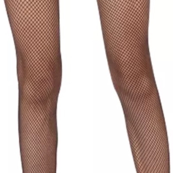 FISHNET STOCKINGS-BLACK- S OR M GAUGE HOLE SIZE-TIGHTS SHEER - Picture 4 of 7